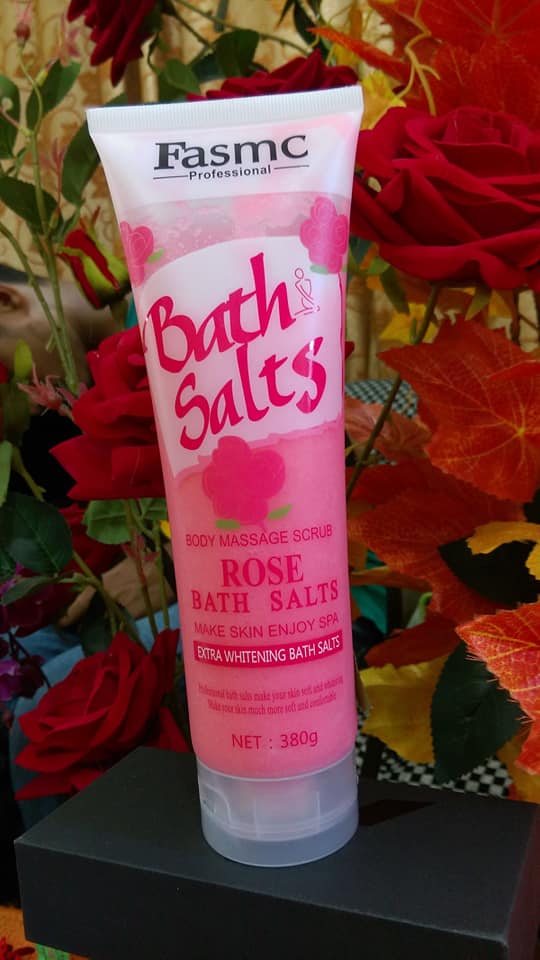 Fasmc Bath Salts With Rose Body Massage Scrub