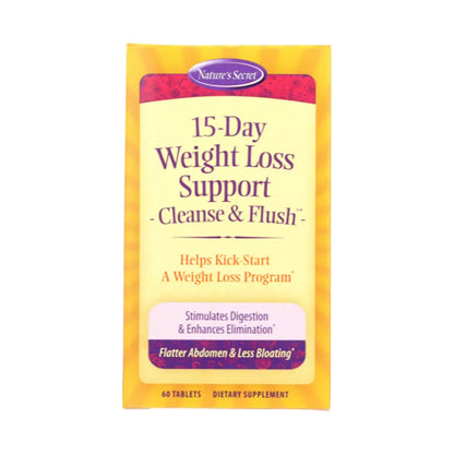 Natures Secret 15-Day Weight Loss Cleanse & Flush 60Ct