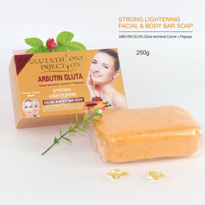 Glutathione Injection Arbutin Gluta Lightening Face and Body Soap (250g)