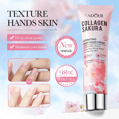 Sadoer Collagen Sakura Hand Cream (60g)