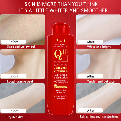 Paris Q10 3 in 1 Whitening Body Lotion