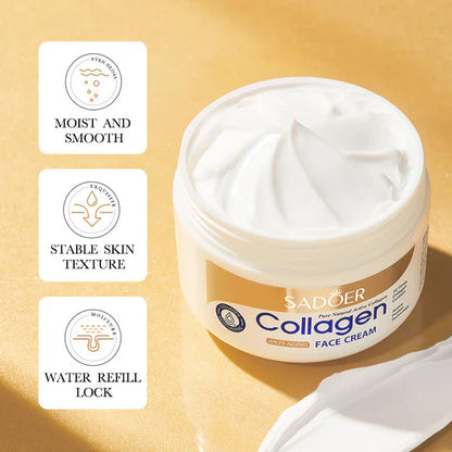 🔥 ORDER 1, WE SEND 2 — SADOER Natural Organic Collagen Cream | Anti-Aging + Whitening + Deep Hydration | KSh 1,800
