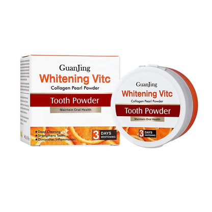 Guanjing Teeth Whitening Powder with Collagen and Vitamin C (50g)