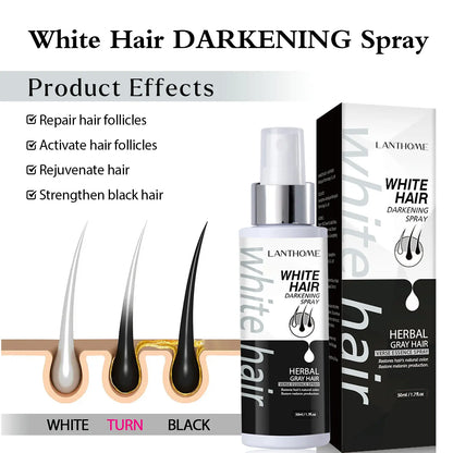 🔥 SALE — LANTHOME White Hair Darkening Spray | Cover Gray Hair Instantly | Men & Women | KSh 2,200
