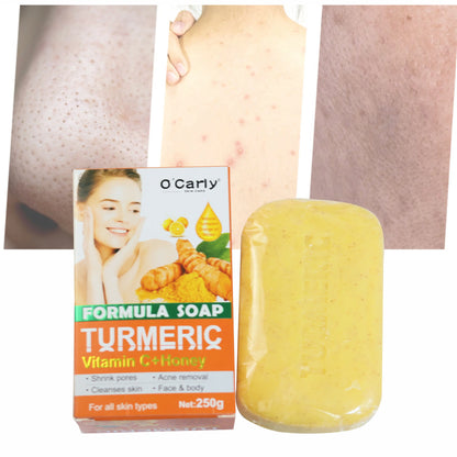 O'Carly Formula soap turmeric With vitamin c + honey For Face & Body -250g