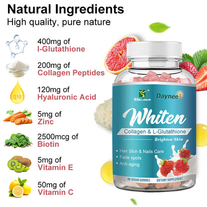 🔥 LIMITED DEAL — Daynee Whiten Collagen & L-Glutathione Gummies | Brightens Skin + Fades Dark Spots + Boosts Collagen | KSh 2,999