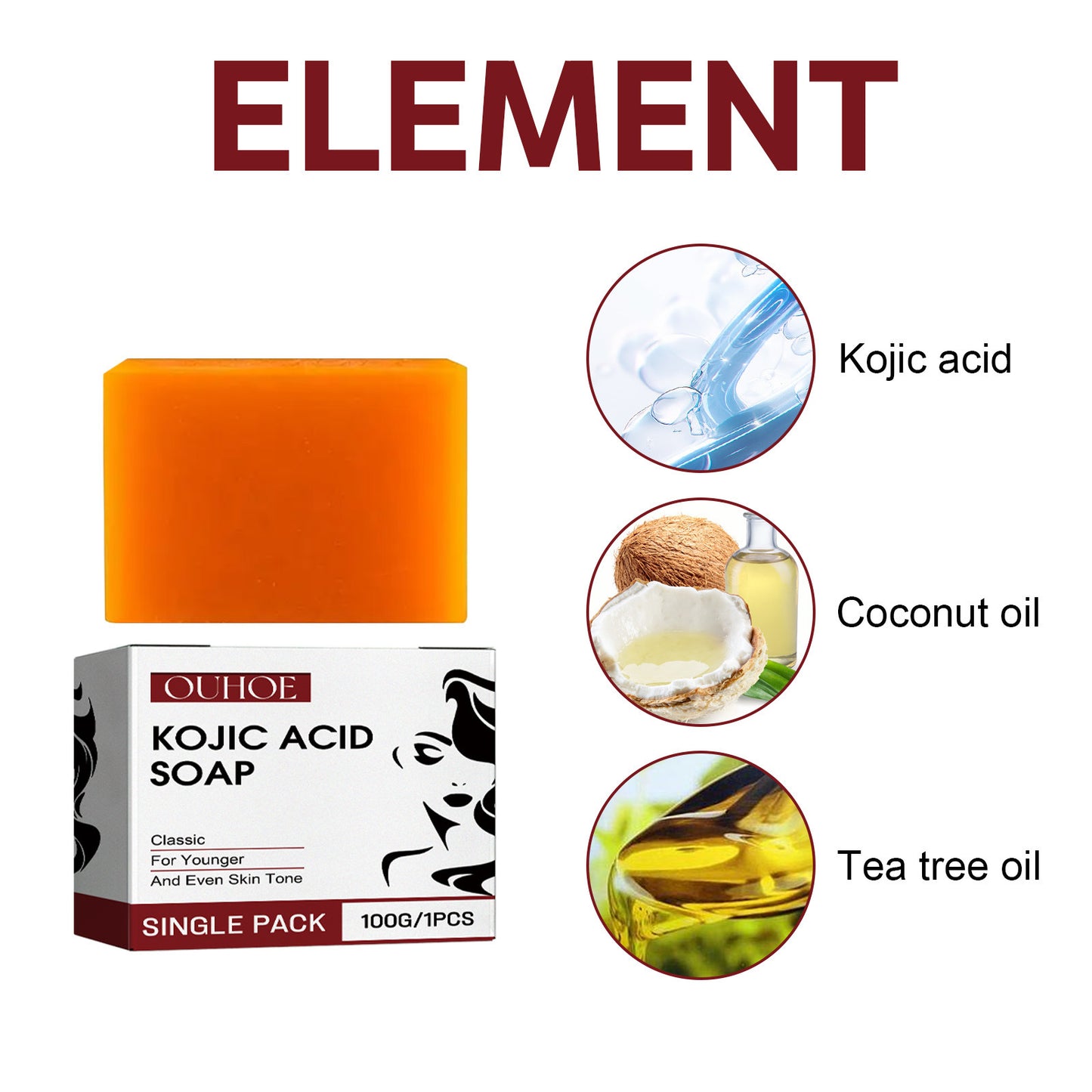 OUHOE Kojic Acid Soap