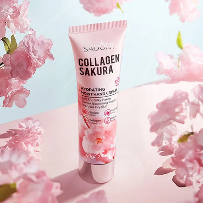 Sadoer Collagen Sakura Hand Cream (60g)