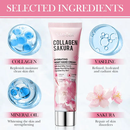 Sadoer Collagen Sakura Hand Cream (60g)