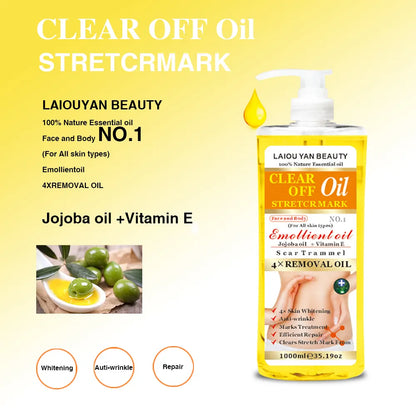 Laiou Yan Beauty Kojic acid whitening body and face oil-1000ml