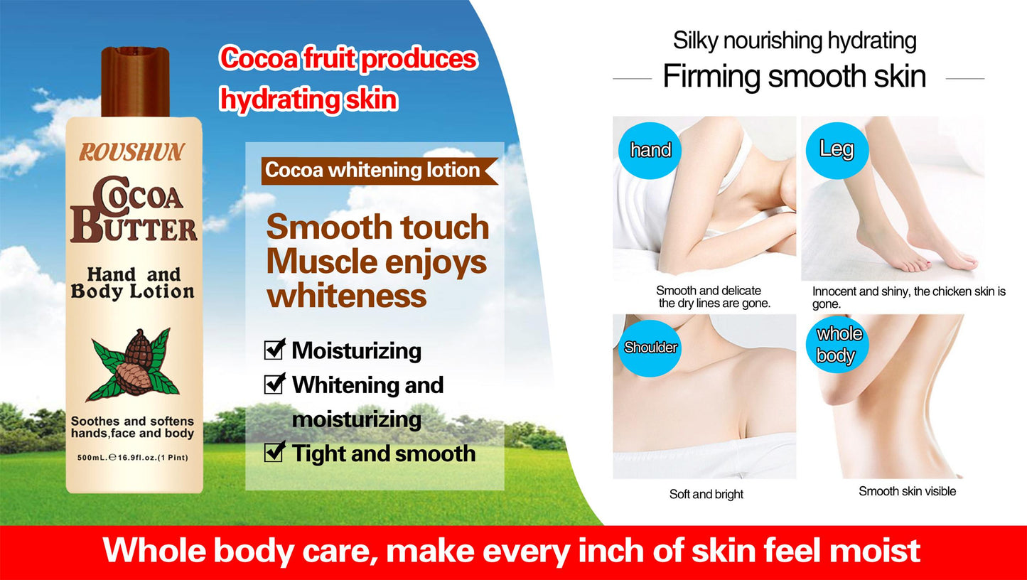 Roushun Cocoa Butter Hand & Body Lotion