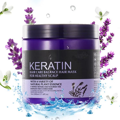 Keratin Hair Care Balance Lavender Hair Mask for Healthy Scalp (1000ml)