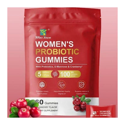 Women's Probiotic Gummies with Cranberry & Prebiotics, 60 Gummies | KSh 3,199 + FREE Surprise Gift