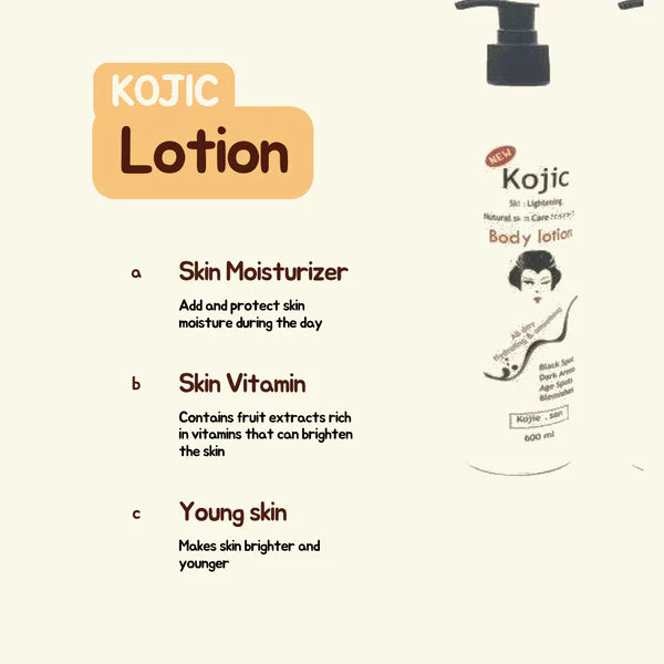 KOJIC LOTION Body Moisturizer Beauty Skin Care Anti Aging Nourishing Shea Butter Lightening Body lotion