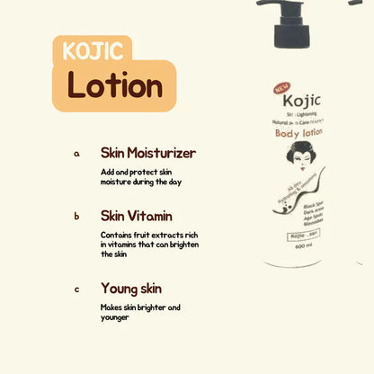 KOJIC LOTION Body Moisturizer Beauty Skin Care Anti Aging Nourishing Shea Butter Lightening Body lotion