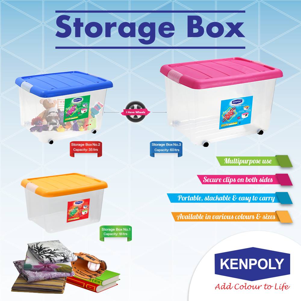 Kenpoly storage box-35litres