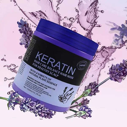 Keratin Hair Care Balance Lavender Hair Mask for Healthy Scalp (1000ml)