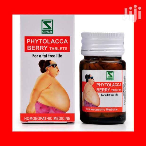 Schwabe PHYTOLACCA BERRY TABLETS 80'S - Made From Fresh Berries, Homeopathic Fat Burner, Weight Loss