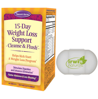 Natures Secret 15-Day Weight Loss Cleanse & Flush 60Ct