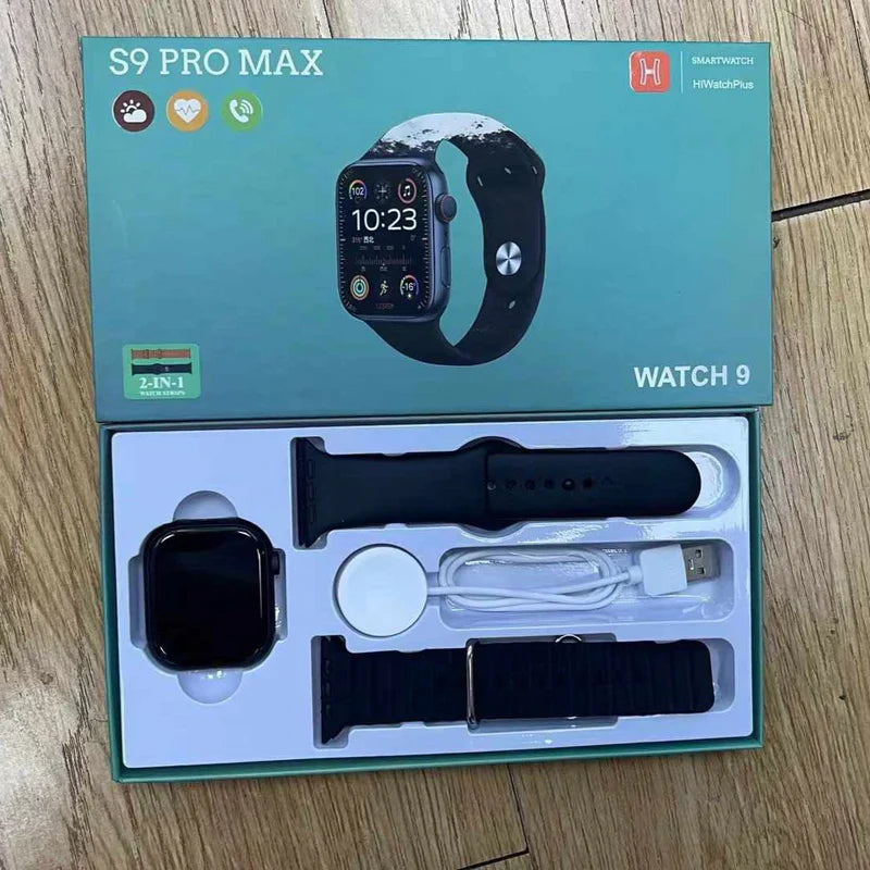 S9 Pro ICD Smart Watch with 2 Straps