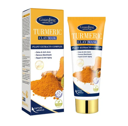 GUANJING Turmeric Anti-aging, Anti-acne Beauty Care, Remove Blackheads Moisturizing Clay Mask