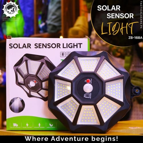 Solar Sensor LED Light ZB-168A (Waterproof with Remote Control)