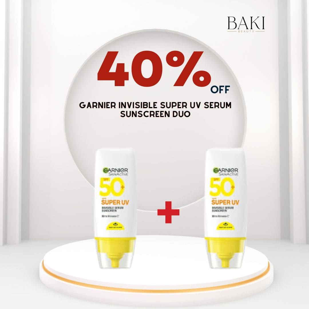 Garnier Skin Active spf 50+ Invisible Super UV Serum Sunscreen Duo