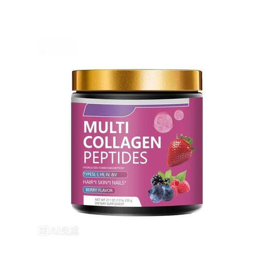 BIYODE Multi Collagen Peptides Powder, Berry 258g | KSh 3,499 + FREE Surprise Gift