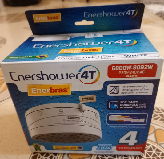 Enerbras Enershower 4T Instant Shower Water Heater – For Salty & Normal Water