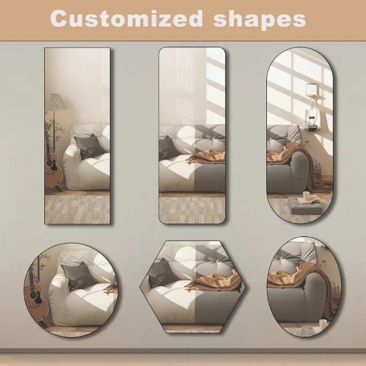 Peel and Stick Unbreakable Mirror