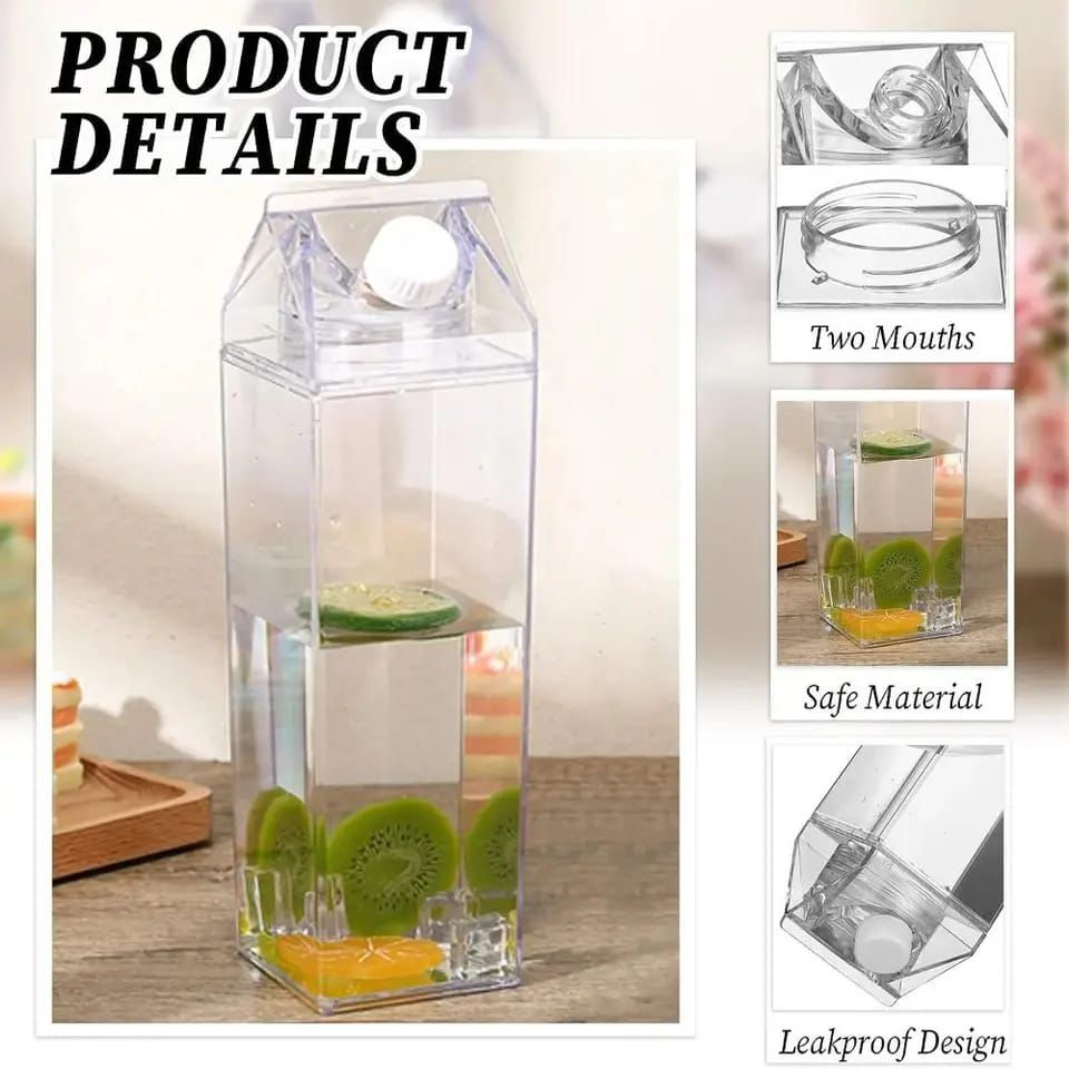 Multipurpose Space Saver Bottle – For Milk, Water & Special Beverages