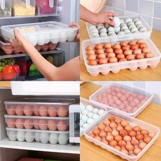 34 Eggs Tray Storage Container