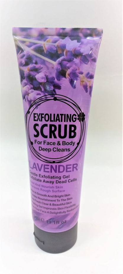 Fruit Of The Wokali Lavender Exfoliating Scrub For Face & Body Dead Cleansing