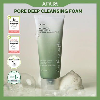 Anua Heartleaf Quercetinol Pore Deep Cleansing Foam 150ml