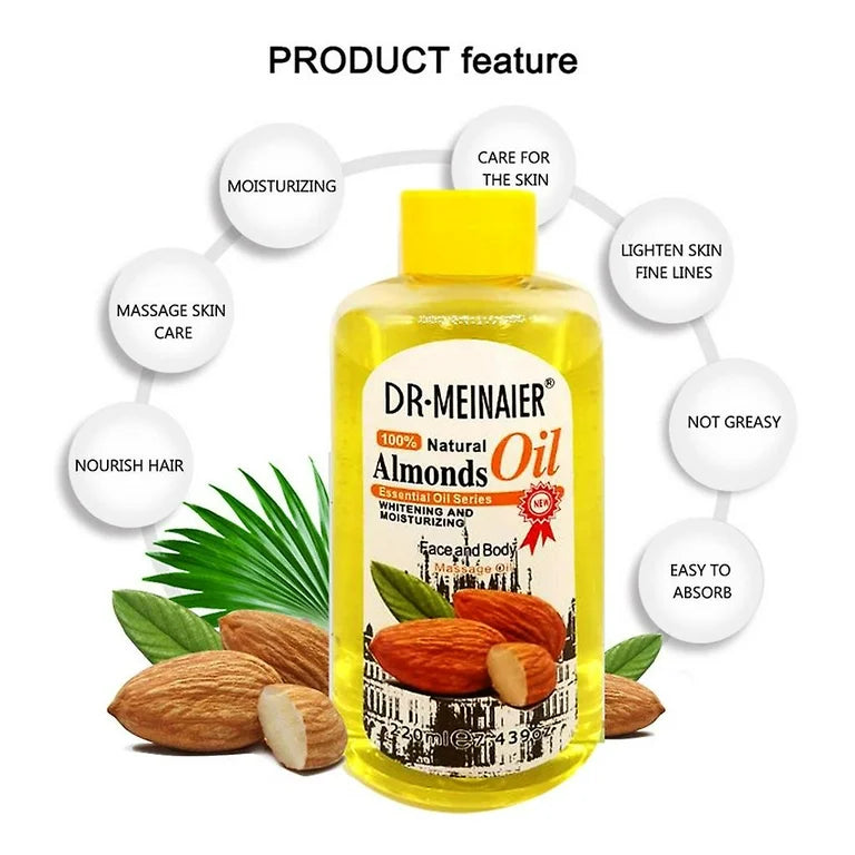 Dr. Meinaiér 100% Natural Almond Oil for Face & Body