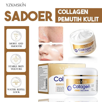 SADOER Collagen serum + Collagen Cream anti aging anti wrinkle combo