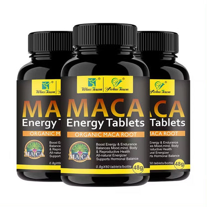 WINS TOWN MACA Energy Tablets Herbal Healthcare Supplement For Providing Energy Men Power Maca Capsule