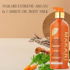 Makari Extreme Argan & Carrot Oil Exfoliating whitening shower milk