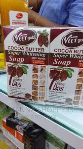 VEET GOLD Cocoa butter Super Whitening Soap anti dark spot-250g