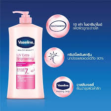 Vaseline Healthy Bright UV Extra Brightening Gluta Glow Body Lotion, Size 500ml