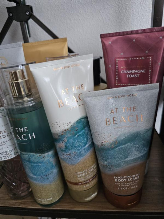 Bath & Body Works At the Beach Fragrance Mist, Hand Cream, and Body Cream Set