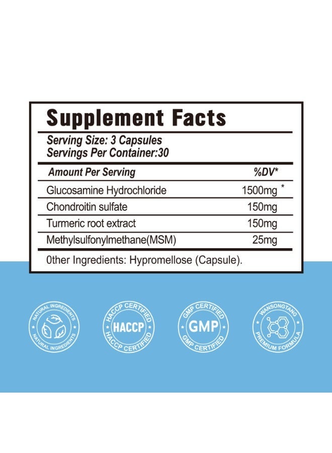 Glucosamine Chondroitin Tumeric & MSM F