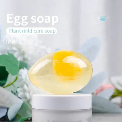 Natural Organic Collagen Soap Removal Pore Acne Egg Soap Whitening Moisturizing Cleansing Soap Bath Soap BUY 1 GET 1 FREE