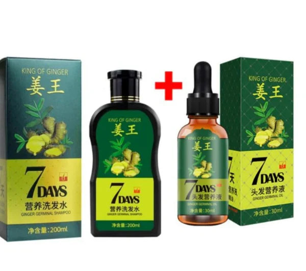 🔥 BUY 1 GET 1 FREE — King of Ginger 7-Day Hair Growth Oil | Stop Breakage + Regrow Hair | KSh 1,800 (B)
