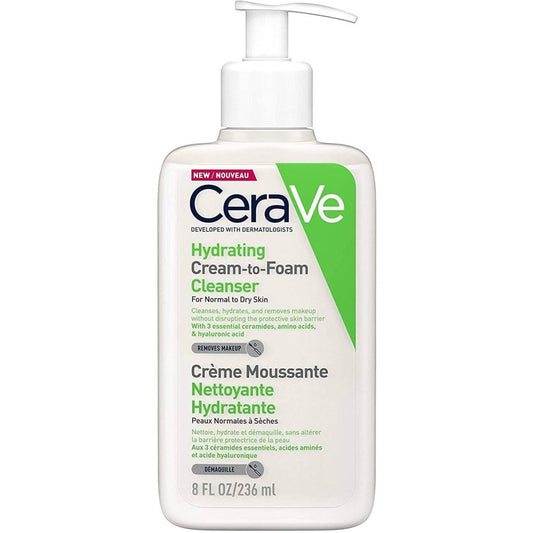 CeraVe Hydrating Cream-to-Foam Cleanser 236ml | KSh 3,760 + FREE Surprise Gift