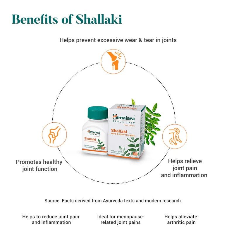 Himalaya Shallaki – Bone & Joint Wellness (60 Tablets)