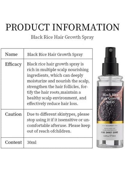 Kormesic Black Rice Long Hair Spray – 90ml