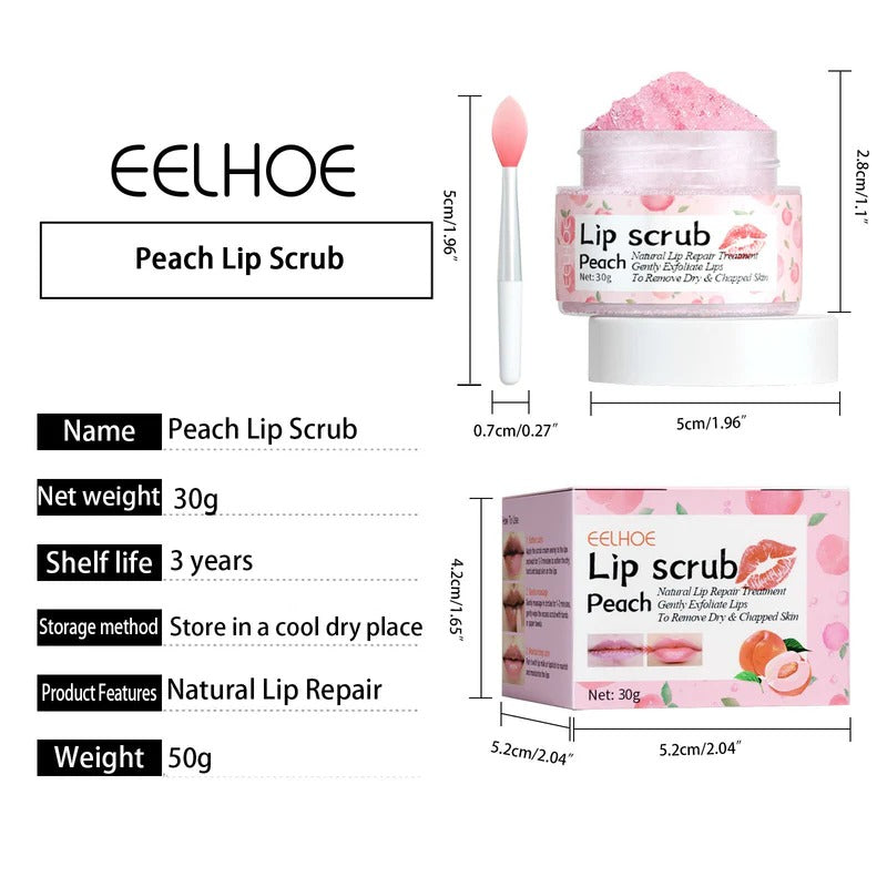 EELHOE Peach Lip Scrub