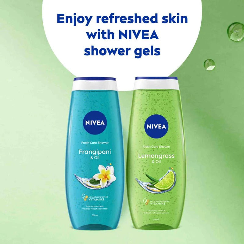 NIVEA Shower Gel Body Wash – Lemongrass & Oil