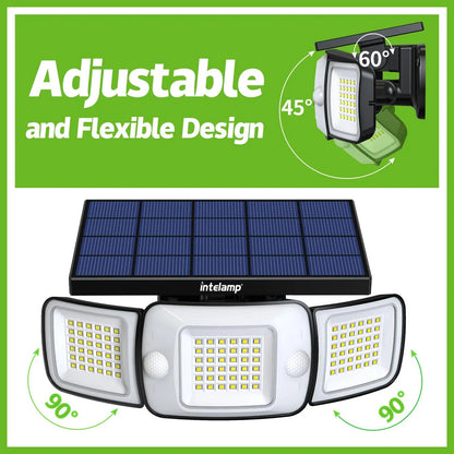 Solar Lights Outdoor – Motion Sensor Wall Lamp (3 Modes, IP65 Waterproof)